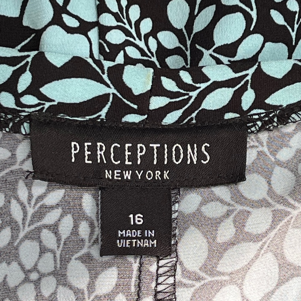 Perceptions Black And Blue Patterned 2pc Set - image 5